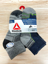 Reebok  Kids Pro Series Cotton Ankle winter Socks, 6-Pack size L 4-10