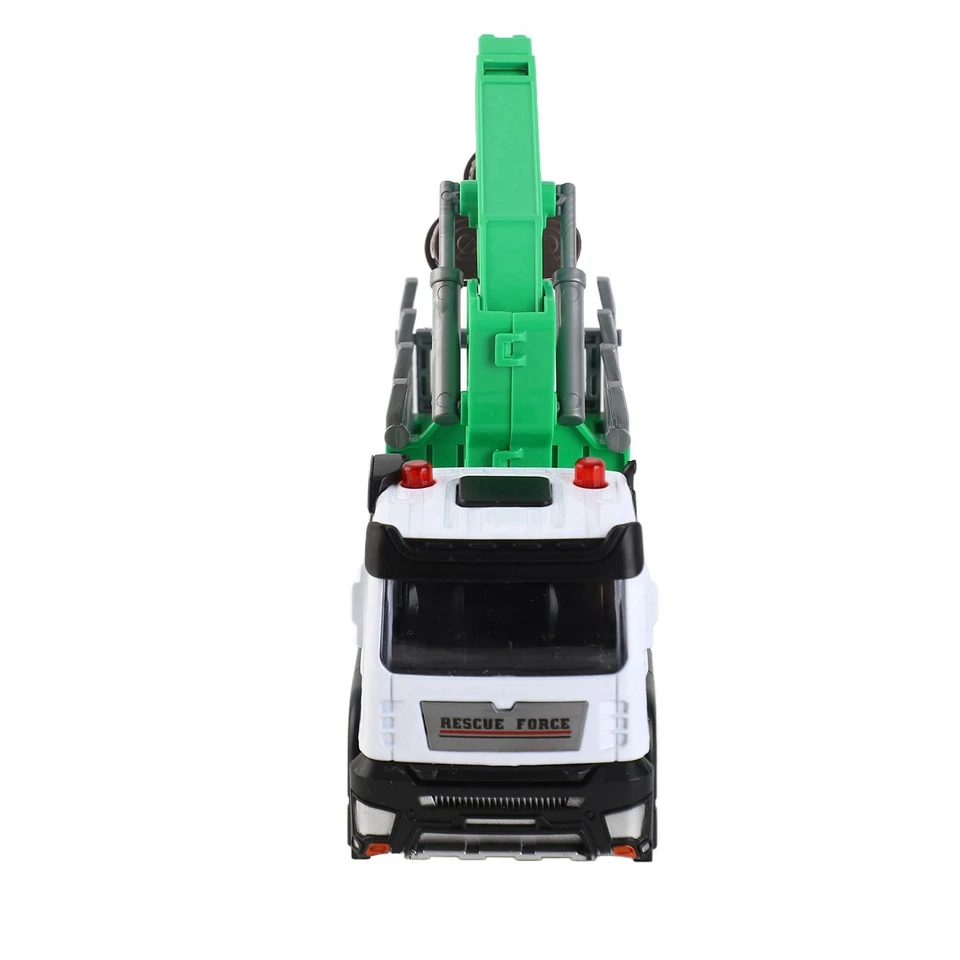 (Green)Logging Truck Toy 1:32 Loading Tractor Log Truck Toy Tilting Loading - Image 3 of 4