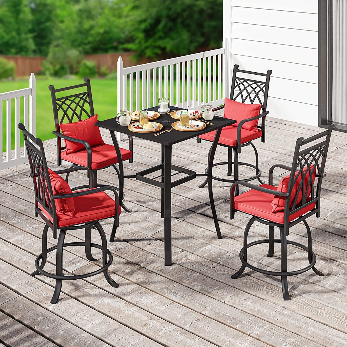 Style Selections Seacrest 7Piece Black Patio Dining Set, 57 OFF