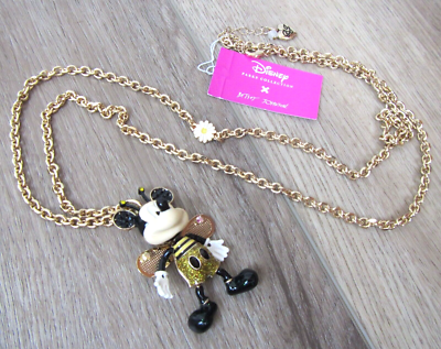 Chain Betsey Johnson Mickey Mouse Necklace NEW DISNEY