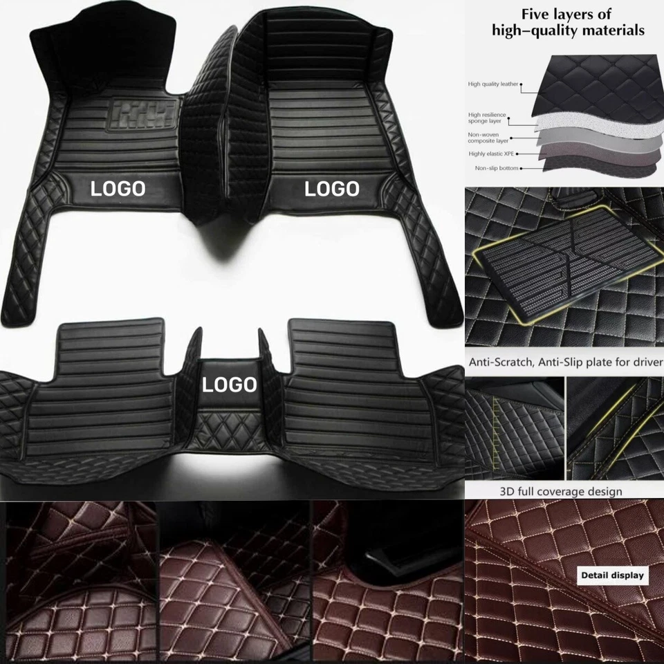 For Audi S1 S3 S4 S5 S6 S7 S8 Car Floor Mats Pad Waterproof Carpets Cargo Custom — 第 3/4 张图片