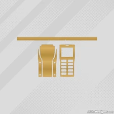 GOLD CHROME STYLE GEL COAT FULL WRAP STICKER KIT FOR UNIPRO STOPWATCH KARTING