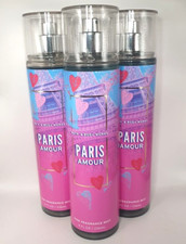 BATH BODY WORKS PARIS AMOUR BODY MIST 8 FL OZ SET OF 3