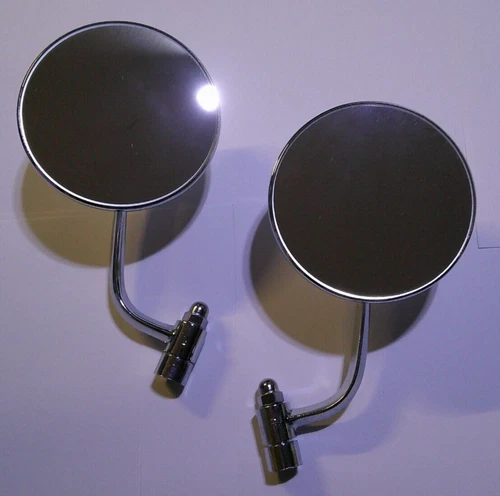 CHROME OUTER DOOR MIRRORS SET OF 2 VOLKSWAGEN T1 BUG BEETLE 1949-1967
