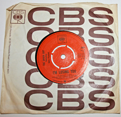 1968 VINTAGE THE UNION GAP Puckett I'm Loosing You & Young Girl 7'' Vinyl Record.