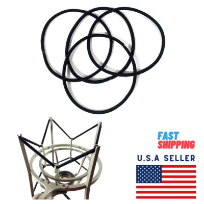 Replacement Black Elastic Band for MXL Microphone Shock Mount Model MXL-60 4Pcs