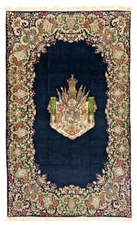 ANTIQUE HIGH KPSI SIGNED IMPERIAL BRITISH COAT OF ARMS ORIENTAL RUG 6x9