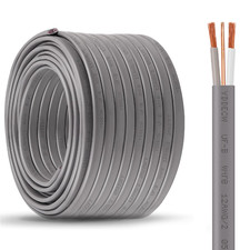 12/2 UF-B Wire - 100FT 100 Pure Copper 12AWG 2 Direct Burial Electrical Cable f
