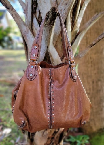 michael kors cognac handbag