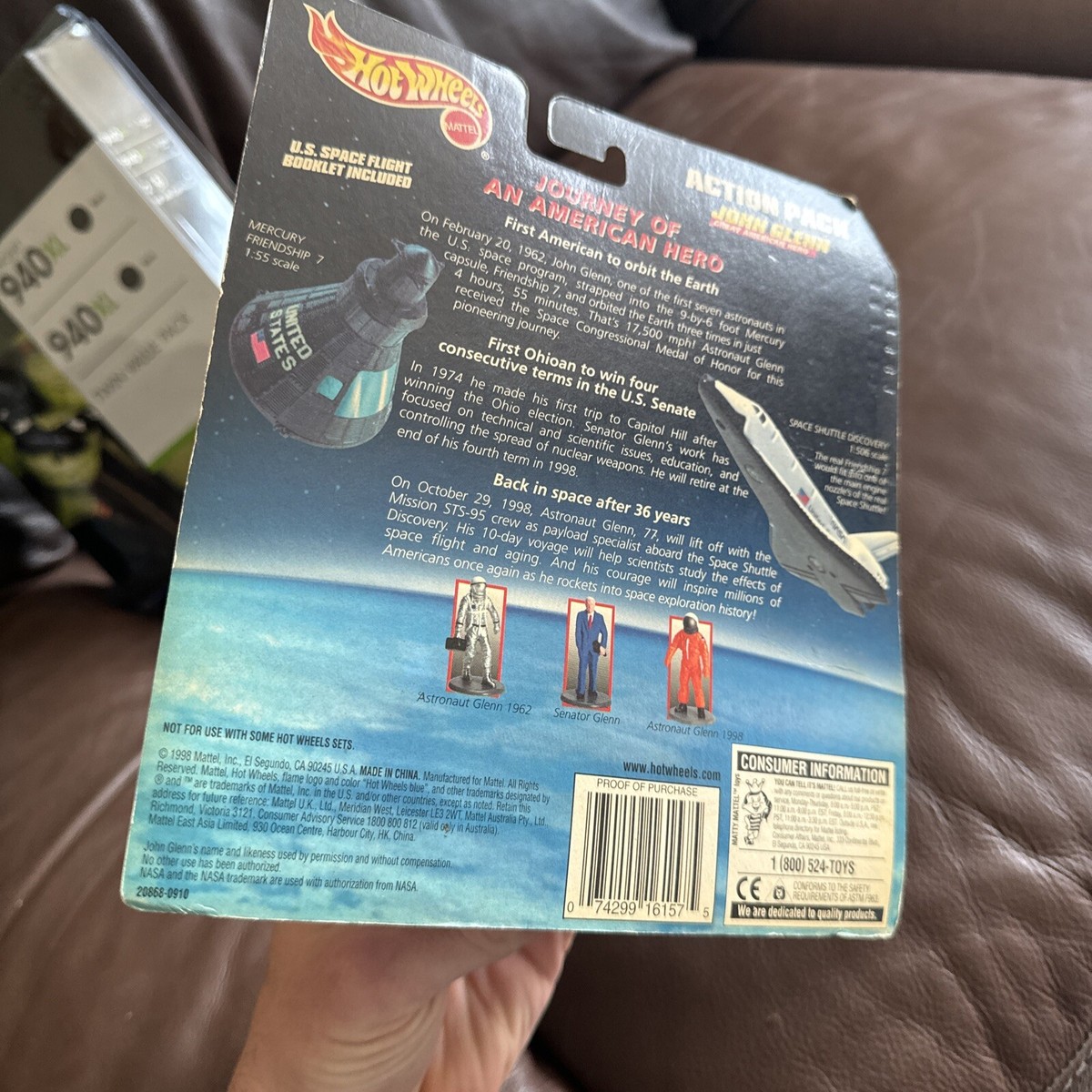 VTG 1998 Hot Wheel Action Pack John Glenn Great American Hero NASA