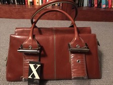 Maxx New York Brown Leather Handbag