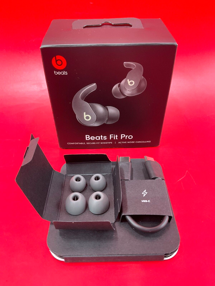 Apple Beats Fit Pro Sage Gray True Wireless Earbuds MK2J3LL/A Accessories Included