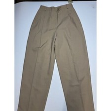 NWT Austin Reed Tan Wool Pleated Casual Dress Pants Women's Size 8 Montgomery