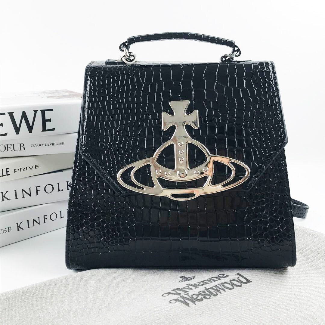 Vivienne Westwood Grace Backpack Rucksack Black/Silver Orb Vivienne Westwood Grace Backpack Rucksack Black/Silver Orb