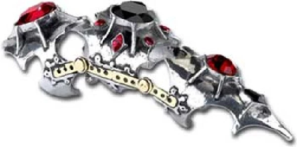 Black Sunday Armour Ring Pewter ALCHEMY GOTHIC