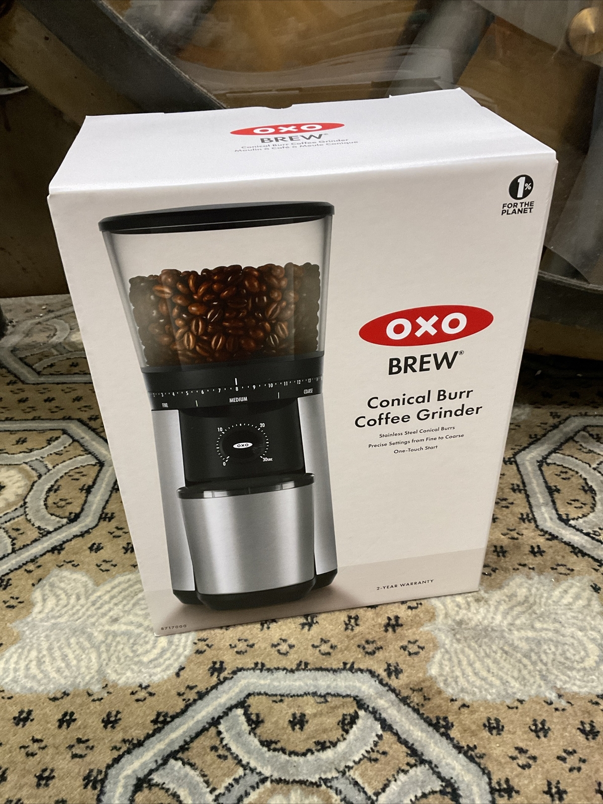 OXO BREW Conical Burr Coffee Grinder Stainless Steel 719812093611 eBay