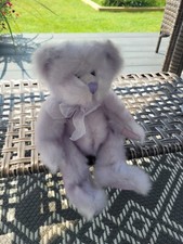 Russ Berrie Russplus Lilac Teddy Bear Corduroy Paws