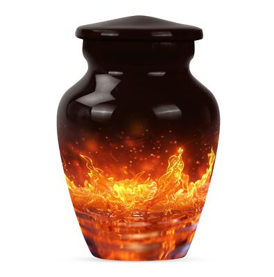 Fire Cremation Urn - Unique Burial Solution for Mother's Ashes Keepsake