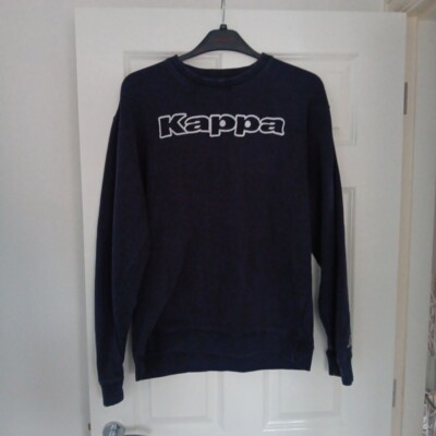 Kappa Sweatshirt Herren XL Navy Pullover Spellout Vintage Pulli