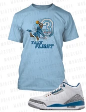 Wizard Take Flight  Graphic Sneaker Tee Shirt To Match J3 Wizard Shoe Big Tall T