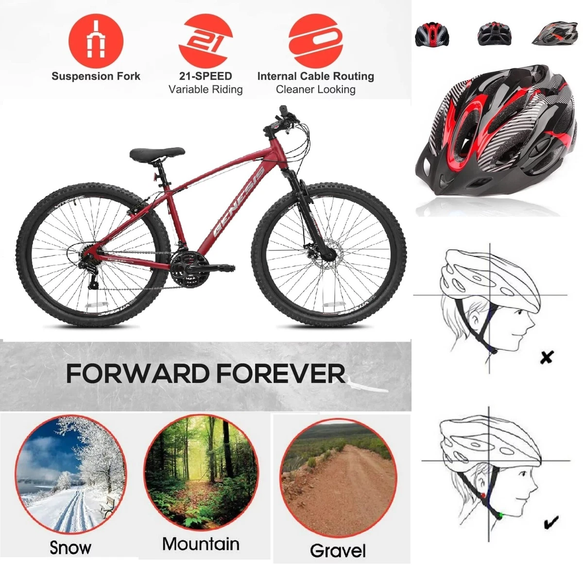 21 speed sale genesis mountain bike