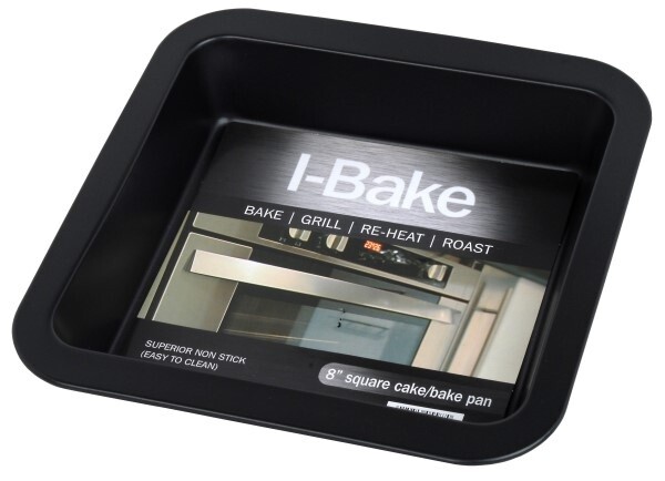 Pendeford I-Bake Non-Stick Baking Oven Square Cake Pan Dish Tin Tray - 8""/20cm