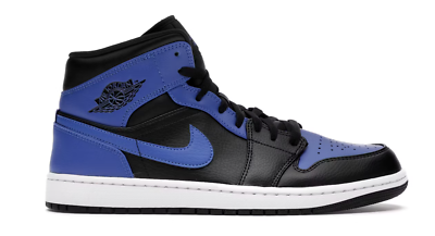 Air Jordan 1 Mid Hyper Royal (554725-077) Size 4Y & 8 Men's | eBay
