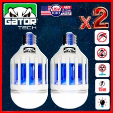 2-Pack Insect Bug Mosquito Zapper Killer Light Bulb Indoor Outdoor UV LED Lamp