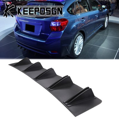Für Subaru Impreza wrx sti Heckdiffusor Stoßstange Lippe Spoiler Einsatz Schwarz
