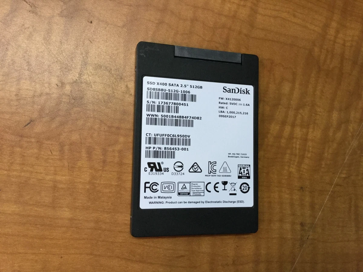 Sandisk x400 ssd 512gb sale