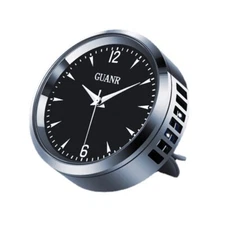 Alloy Round Clock Essential Oil Aromatherapy Diffuser Car Air Outlet Freshener