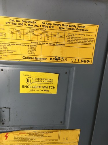 disconnect switch - Picture 4 of 4