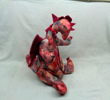 Vintage Adorable Stuffed Colorful Dragon 16"