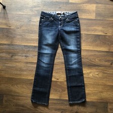 Women's Paige Premium Denim Blue Heights Straight Leg Jeans Size 27