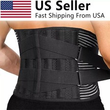 Adjustable Lower Back Brace Lumbar Support Waist Belt for Men Women Pain Relief 