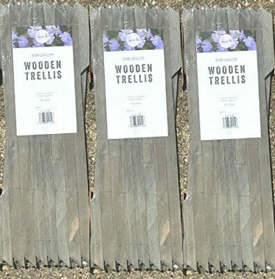 3 x Garten Gärtner dunkelgrau farbig Holz erweiterbar erweiterbar 6 Fuß x 2 Fuß 