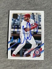 WASHINGTON NATIONALS- ALEX AVILA AUTOGRAPH 2021 TOPPS #446 TRADING CARD