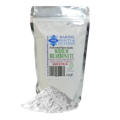 BAKING BEAUTY AND BEYOND 100g Sodium Bicarbonate Food Grade Baking Soda Buy 3 get 2 FREE add 5 to basket