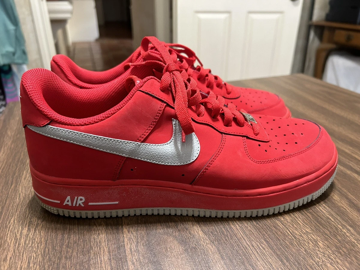 Nike red best sale suede shoes