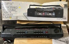 Vintage GPX C948 AM/FM Stereo Double Cassette Recorder Player Boombox In Box