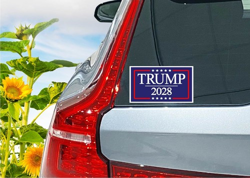 Trump 2028 Decal Sticker Political MAGA Jr Third Term President DJT Vote Fight - Picture 3 of 8