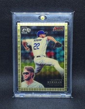 2019 Donruss Optic CLAYTON KERSHAW 1/1 Gold Vinyl Prizm Superfractor #AA-6