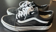 Unisex VANS Old Skool Black White Customized “Anheuser Busch” Men’s 6.5 Wms 8