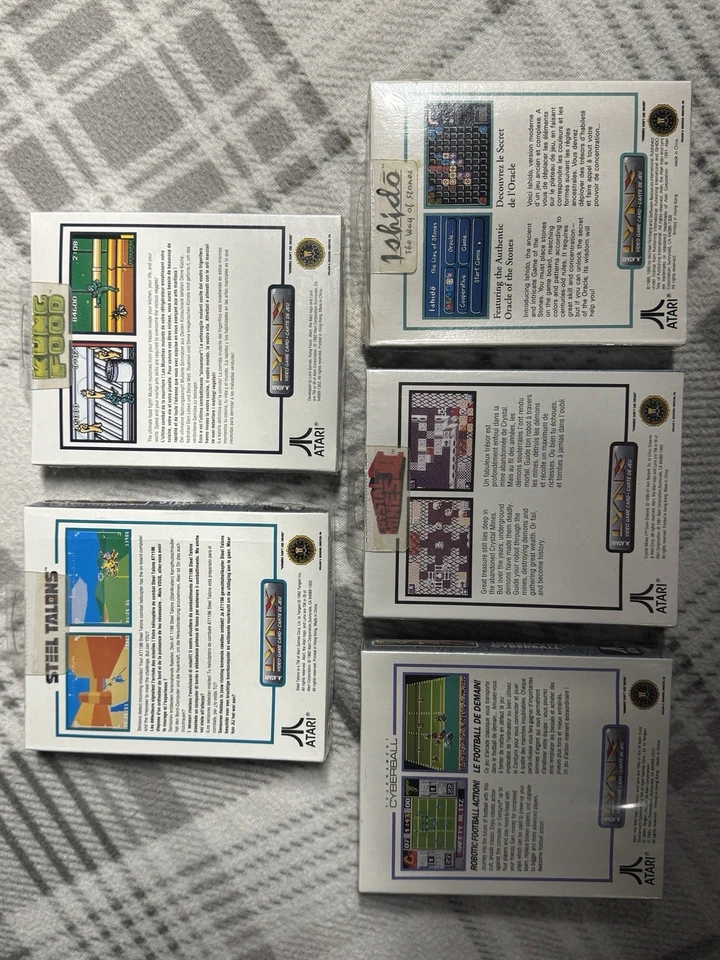 Atari Lynx Sealed NEW Game Lot - Steel Talons, Cyber ball, Ishido, Crystal - Image 2 of 4