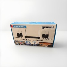 Gemini UHF-04HL Wireless Headset Microphone System Bodypack Transmitter Black