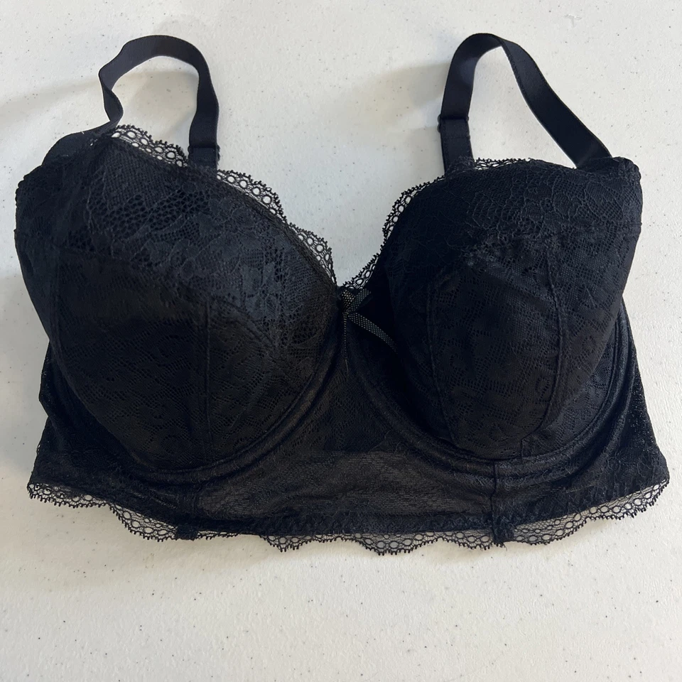 Sujetador Freya AA1014 NEGRO 32 H Fancies con aros Longline EE. UU. 32H Foto 3 de 4