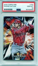 *HOT! Sho-Time* PSA 10 Gem Mint 2018 Topps Fire #150 Shohei Ohtani Rookie!
