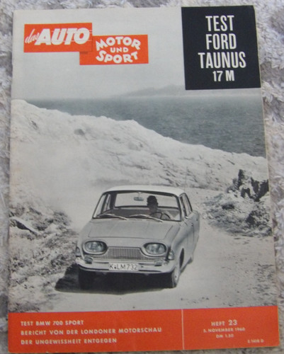 Auto Motor und Sport - ams 5.November 1960 - Heft 23 - Ford Taunus 17M