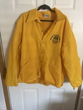 Vintage Vanak Detective Agency Yellow Vinyl Lined Security Jacket XXL John Vanak