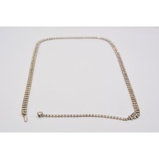 Vintage Statement Belt Fancy Sparkling Rhinestone Crystal Chain 32"-37" 1980s